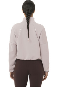 Salomon camiseta técnica manga larga mujer SHKout HZ CROP SWEATER W vista trasera