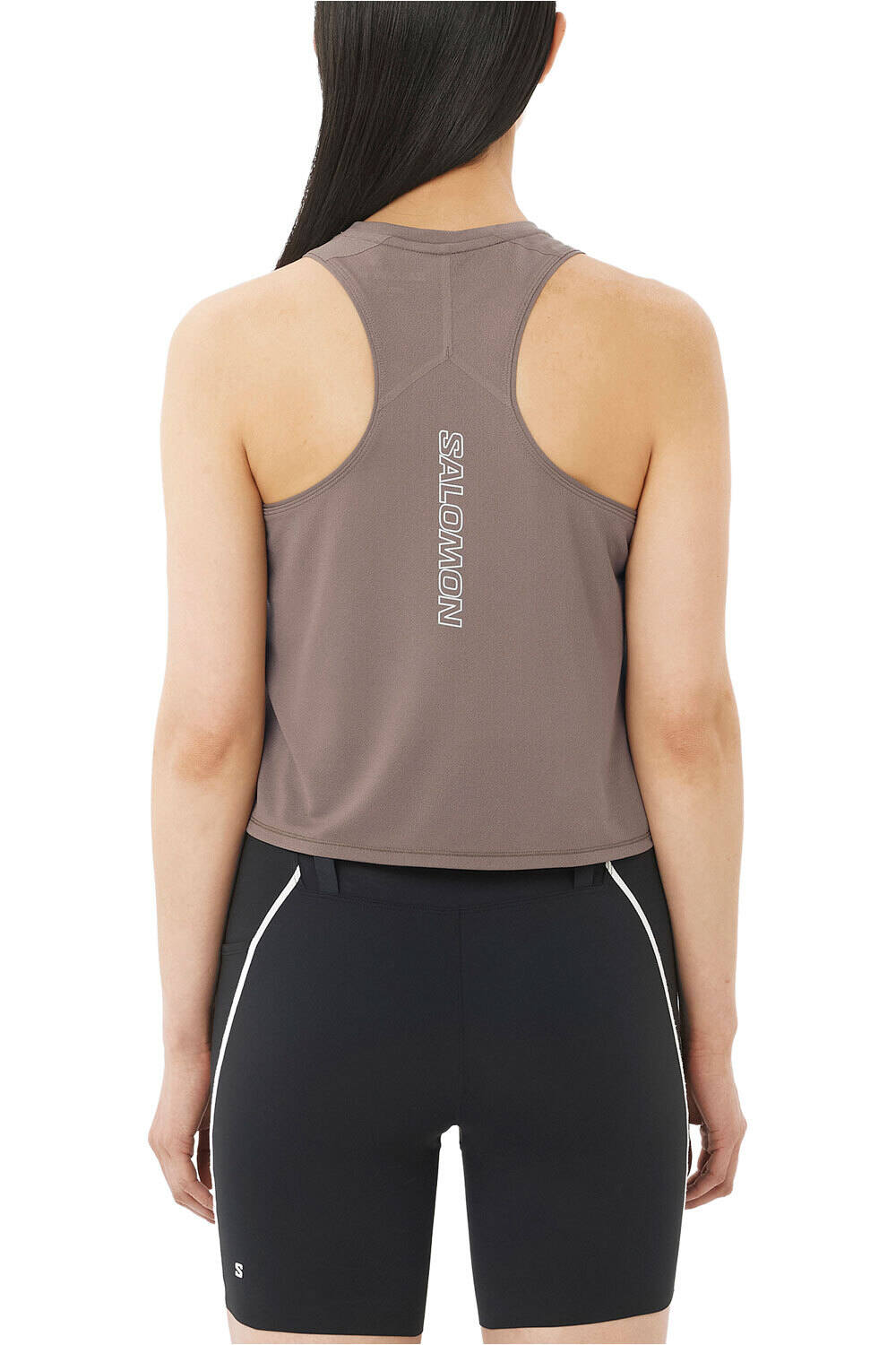 Salomon camiseta tirantes running SENSE AERO SHORT TANK W vista trasera