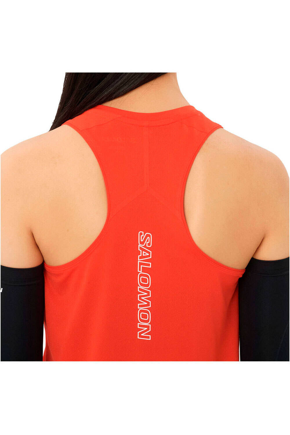 Salomon camiseta tirantes running SENSE AERO SHORT TANK W vista trasera