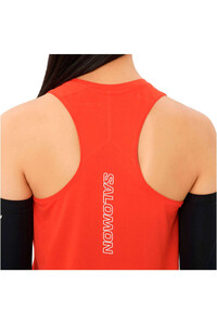 Salomon camiseta tirantes running SENSE AERO SHORT TANK W vista trasera