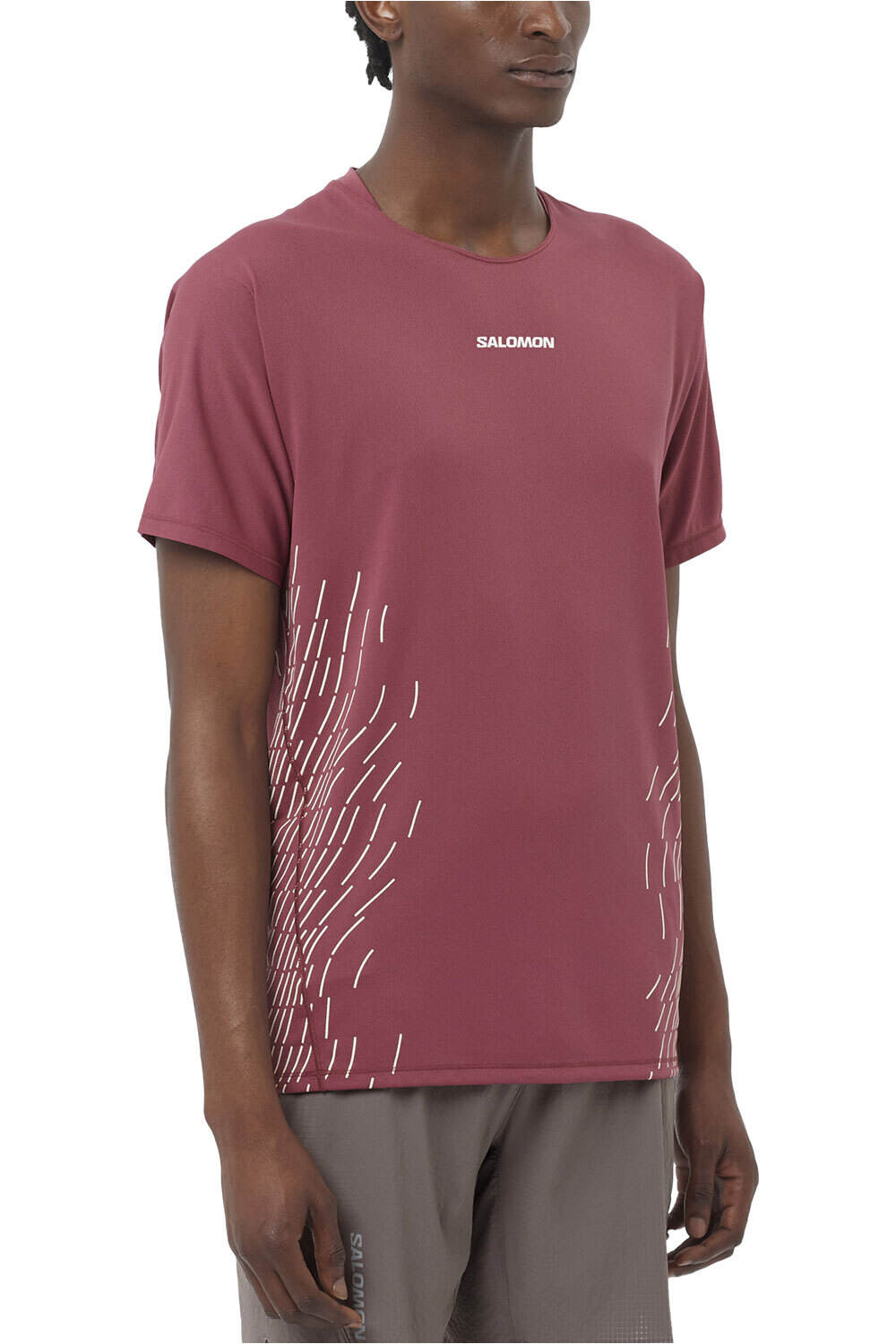 Salomon camisetas trail running manga corta hombre SENSE AERO SS TEE GFX M vista frontal