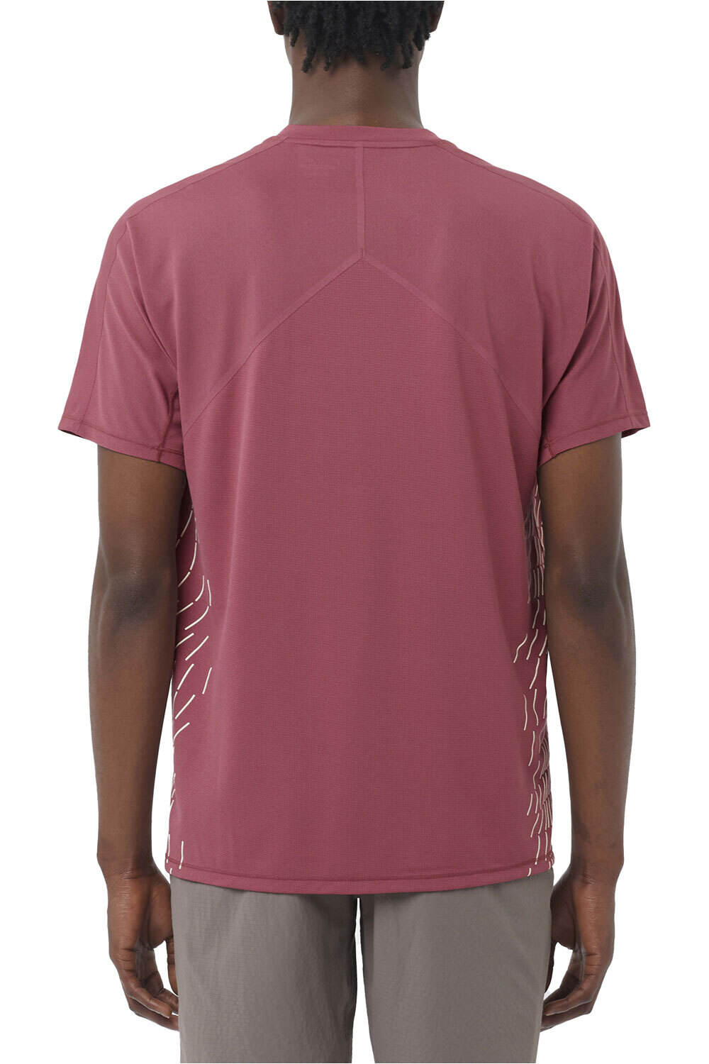 Salomon camisetas trail running manga corta hombre SENSE AERO SS TEE GFX M vista trasera