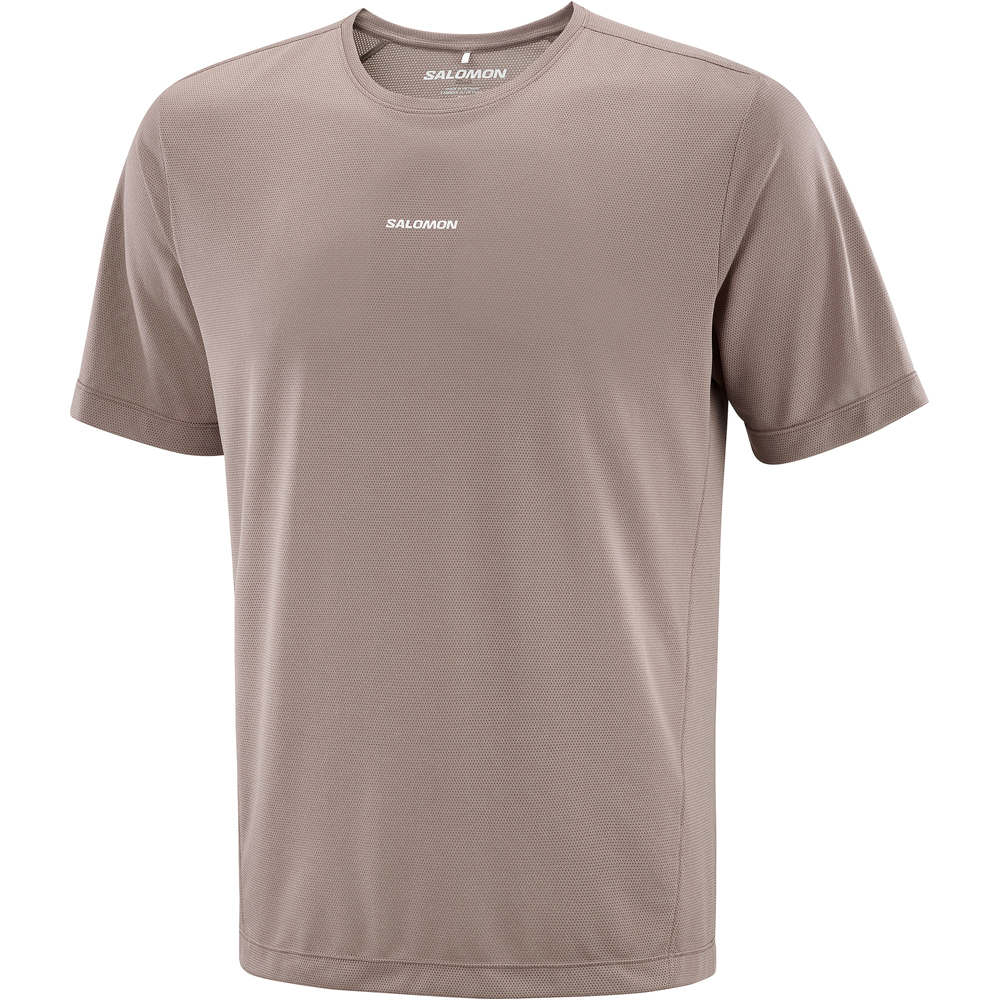 Salomon camisetas trail running manga corta hombre SHKout CORE SS TEE M vista detalle