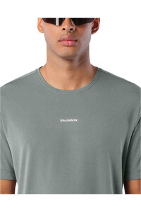 Salomon camisetas trail running manga corta hombre SHKout CORE SS TEE M vista detalle