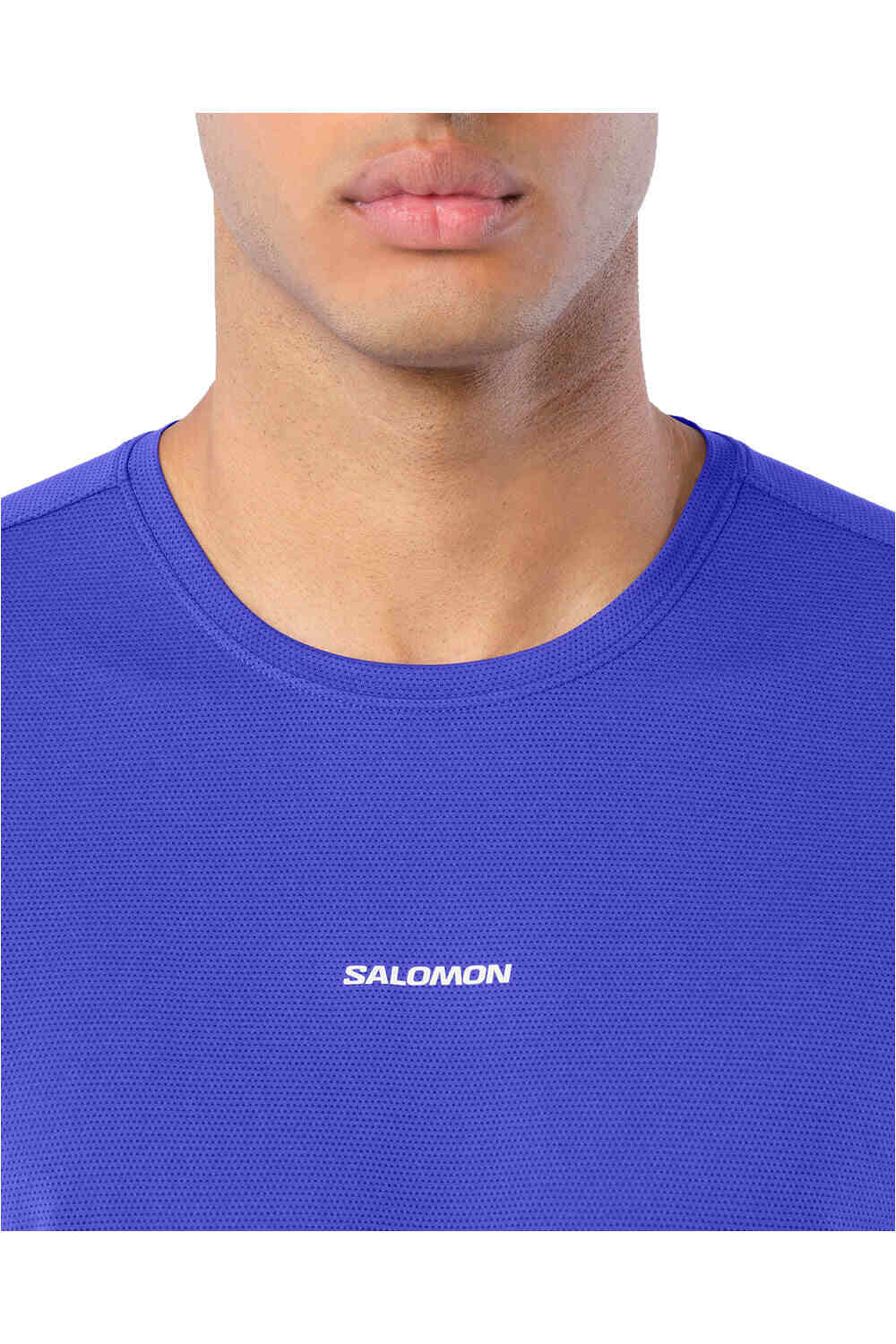 Salomon camisetas trail running manga corta hombre SHKout CORE SS TEE M vista detalle