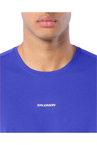 Salomon camisetas trail running manga corta hombre SHKout CORE SS TEE M vista detalle