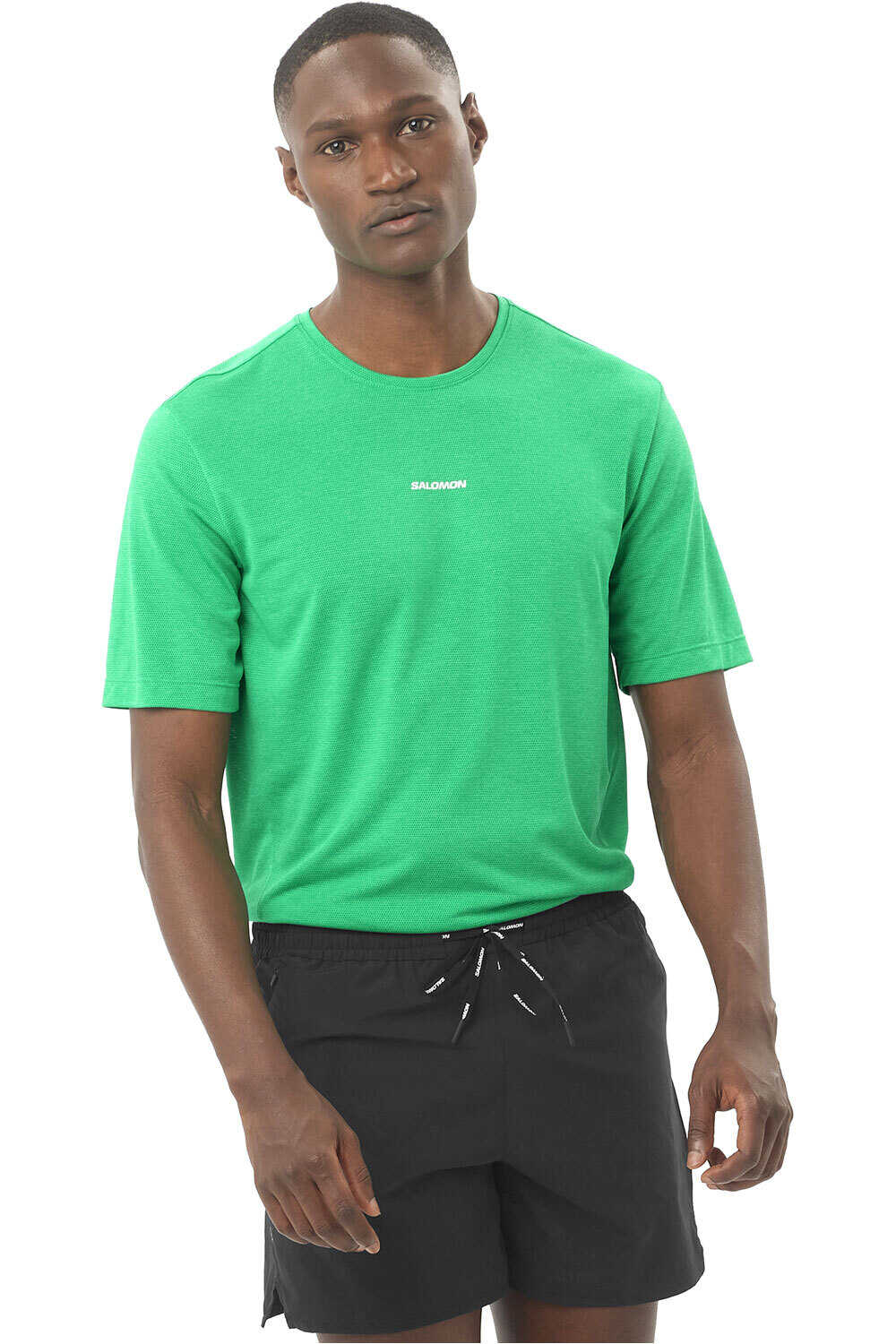 Salomon camisetas trail running manga corta hombre SHKout CORE SS TEE M vista frontal