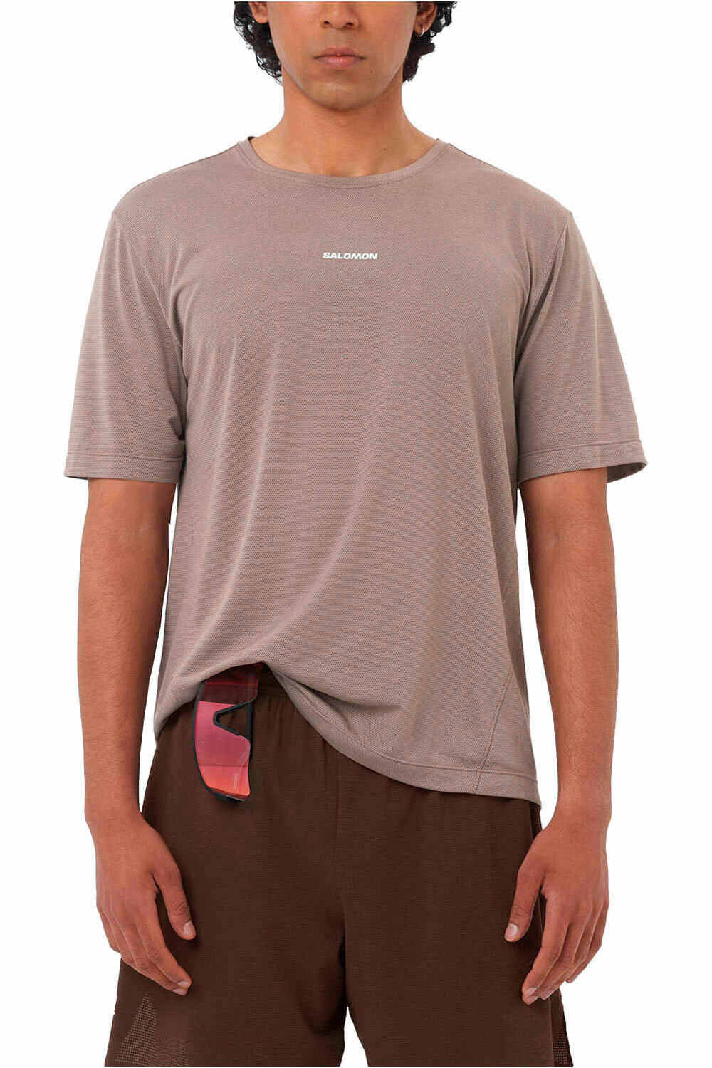 Salomon camisetas trail running manga corta hombre SHKout CORE SS TEE M vista frontal