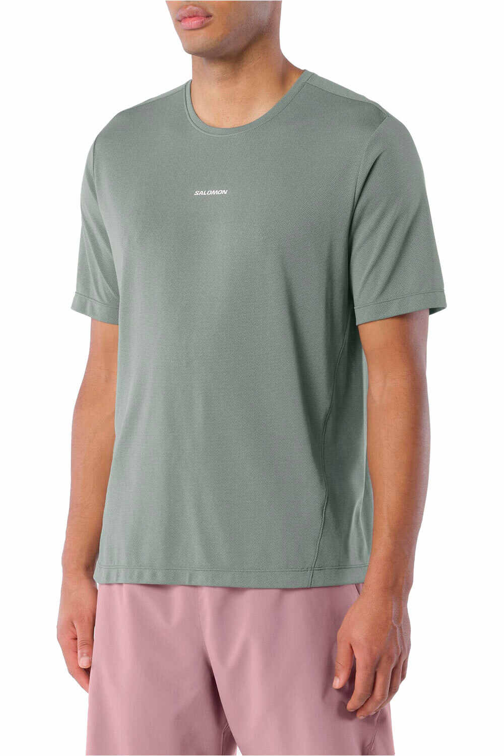 Salomon camisetas trail running manga corta hombre SHKout CORE SS TEE M vista frontal