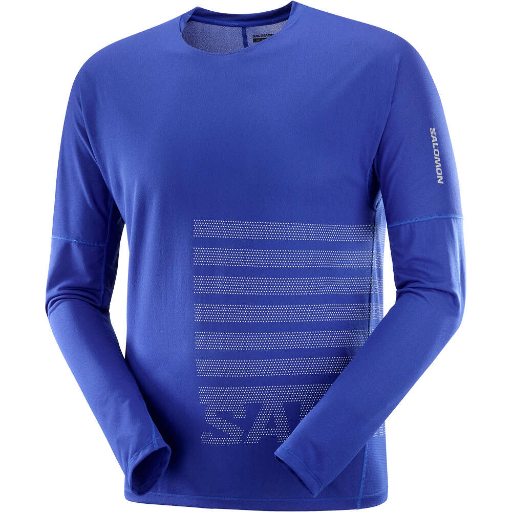 Salomon camisetas trail running manga larga hombre SENSE AERO LS TEE GFX M vista detalle