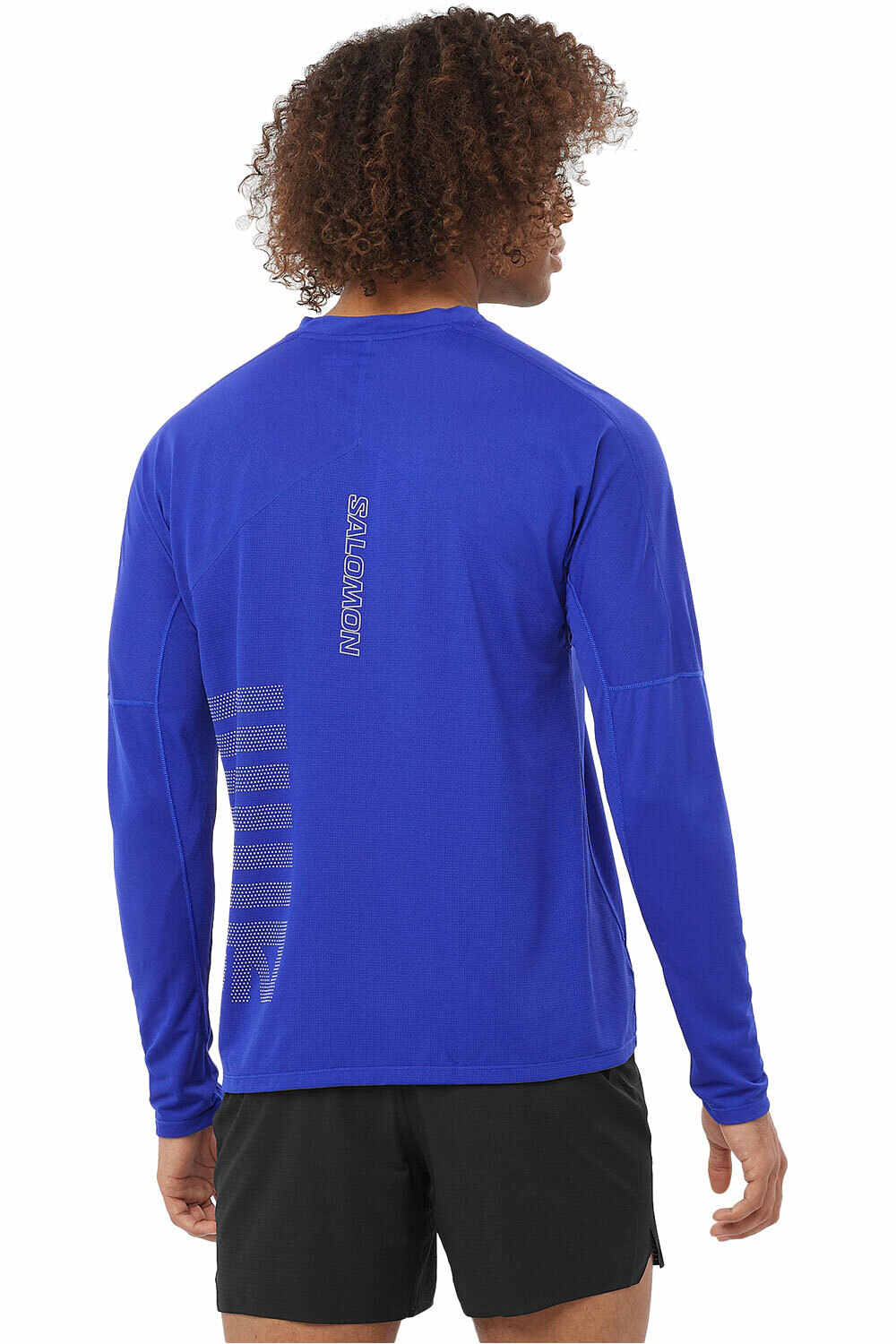 Salomon camisetas trail running manga larga hombre SENSE AERO LS TEE GFX M vista trasera