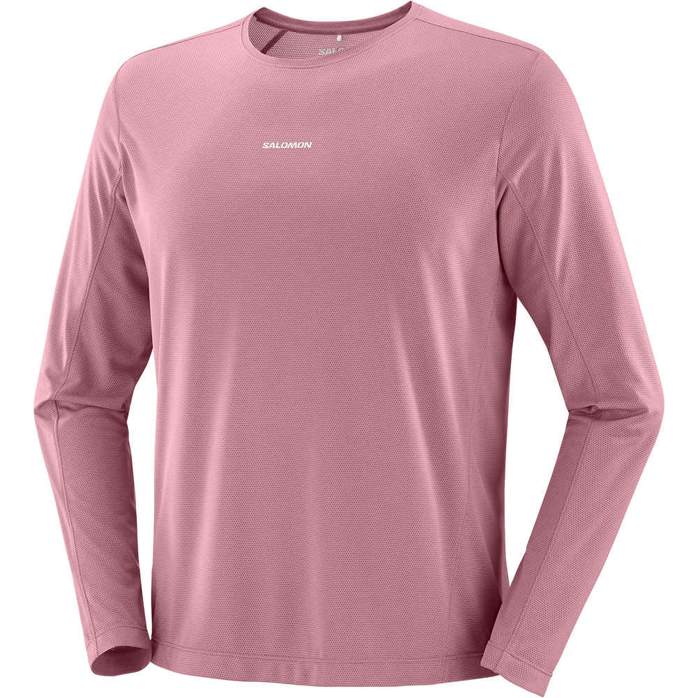Salomon camisetas trail running manga larga hombre SHKout CORE LS TEE M vista detalle