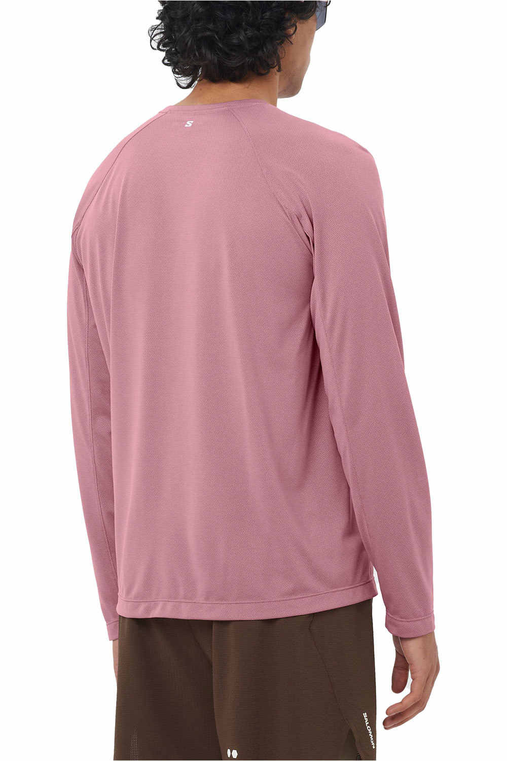 Salomon camisetas trail running manga larga hombre SHKout CORE LS TEE M vista trasera