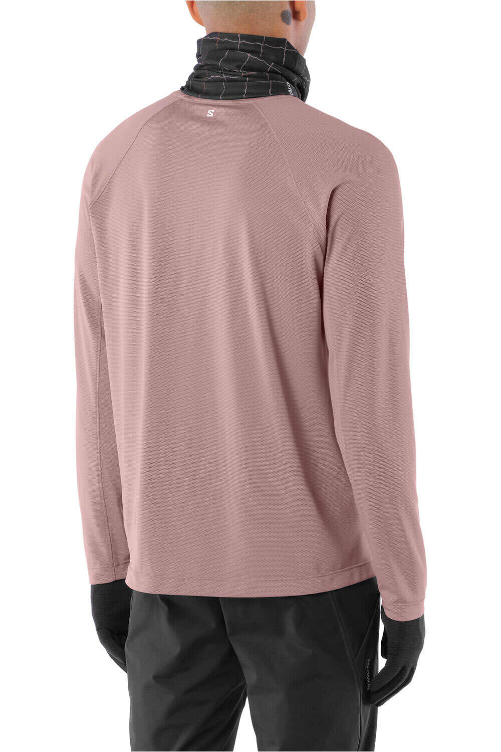 Salomon camisetas trail running manga larga hombre SHKout CORE LS TEE M vista trasera
