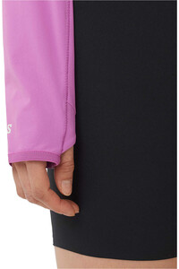 Salomon camisetas trail running manga larga mujer SENSE AERO HYBD CP PLVR W vista detalle