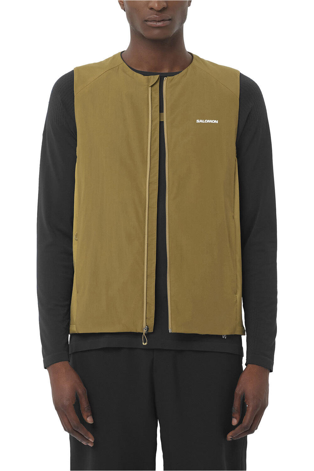 Salomon chaleco outdoor hombre MNTAIN FLEX HYB VST M vista frontal