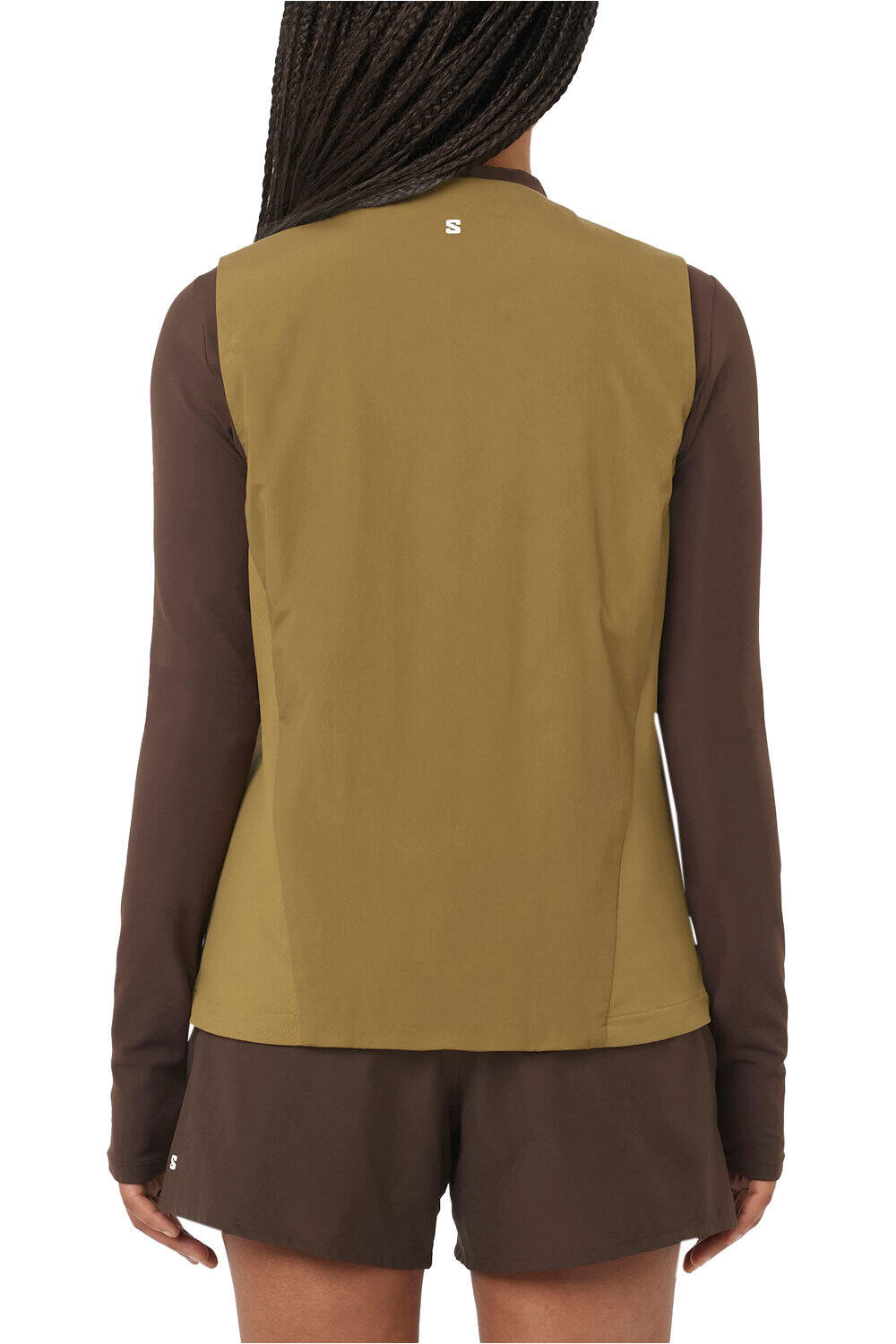 Salomon chaleco outdoor mujer MNTAIN FLEX HYB VST W vista trasera