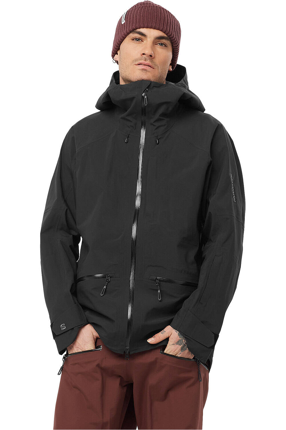 Salomon chaqueta impermeable hombre ABSOLUTE 3L JKT M vista frontal