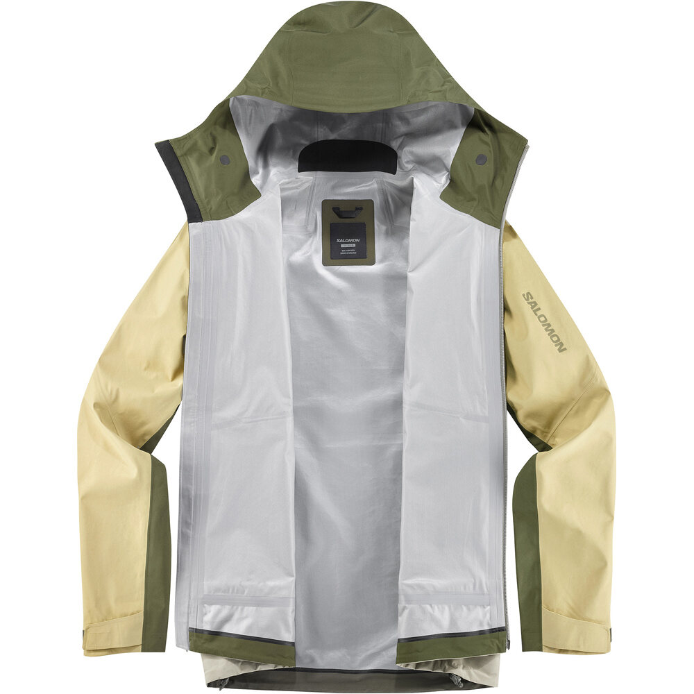 Salomon chaqueta impermeable hombre OUTLINE 3L GTX M vista trasera