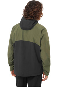 Salomon chaqueta impermeable hombre OUTSCAPE 2L ANORAK CB M vista trasera