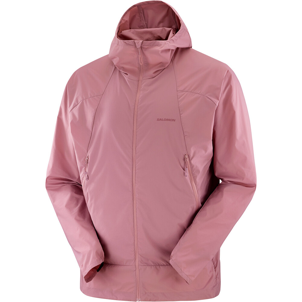 Salomon chaqueta impermeable hombre OUTWIND FZ JKT M vista frontal