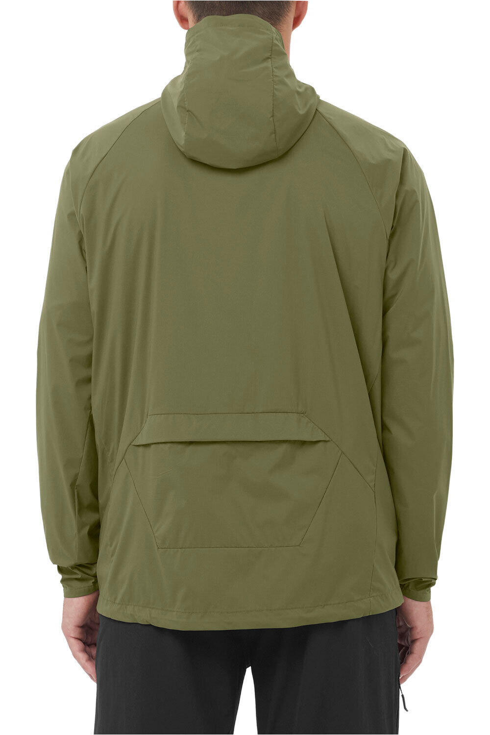 Salomon chaqueta impermeable hombre OUTWIND FZ JKT M vista trasera