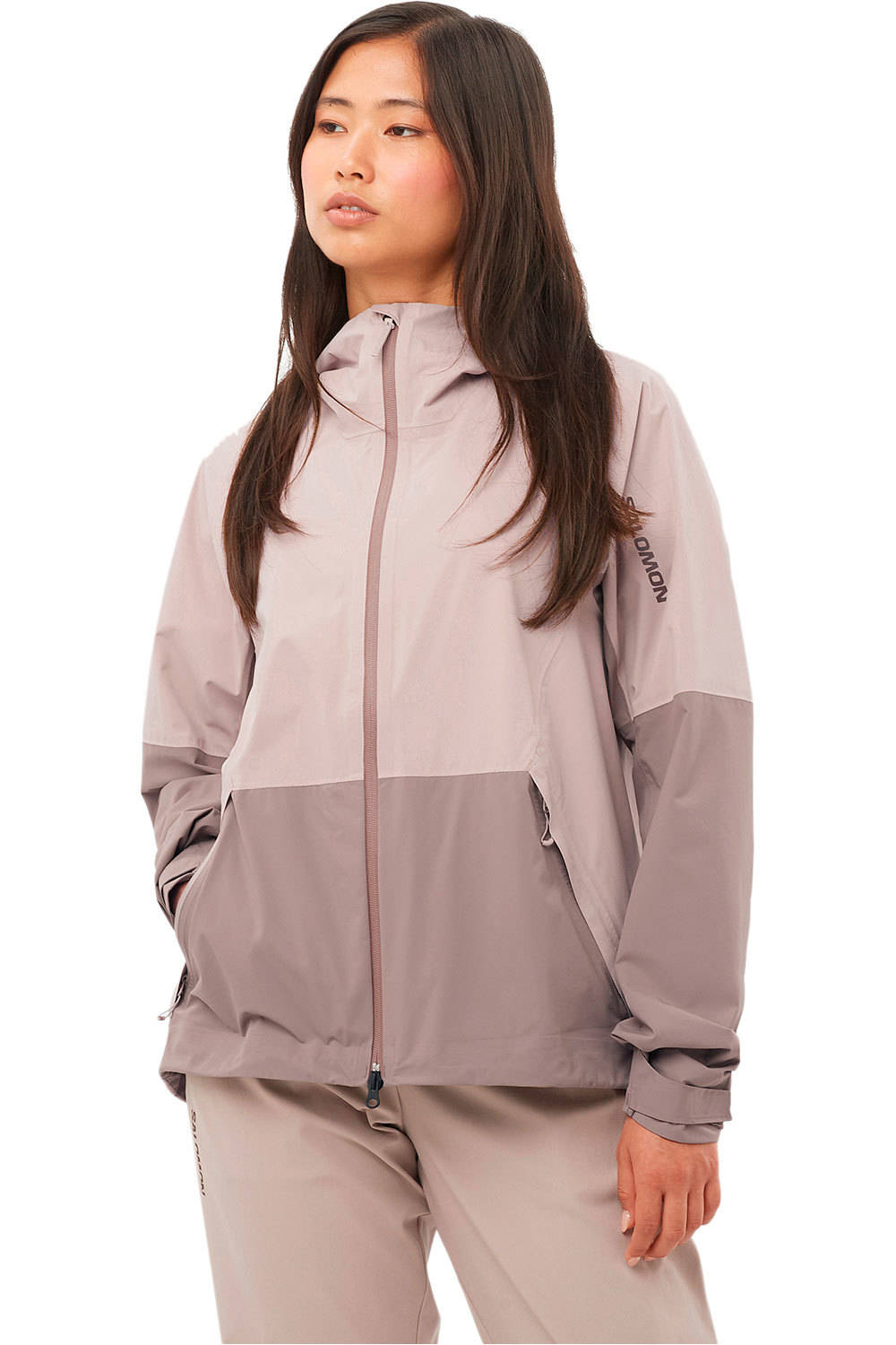 Salomon chaqueta impermeable mujer OUTERPATH 2.5L WP JKT W vista frontal