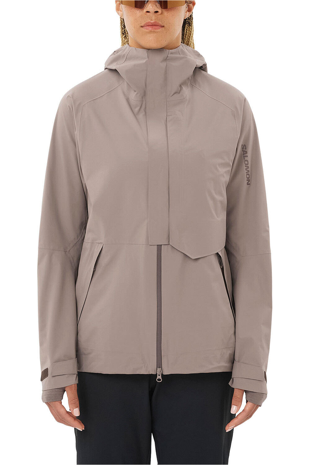 Salomon chaqueta impermeable mujer OUTERPATH PRO 2.5L JKT W vista frontal