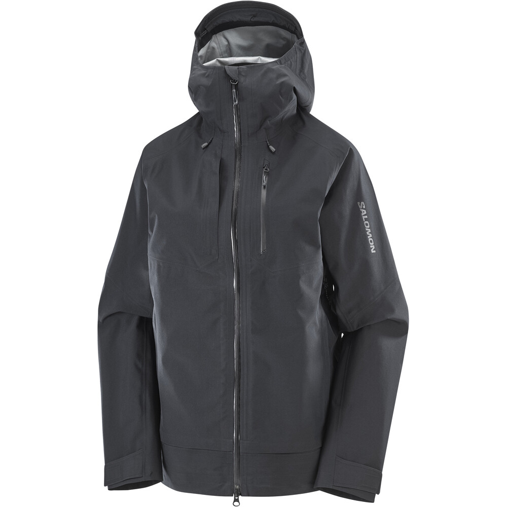Salomon chaqueta impermeable mujer OUTLINE 3L GTX W vista detalle