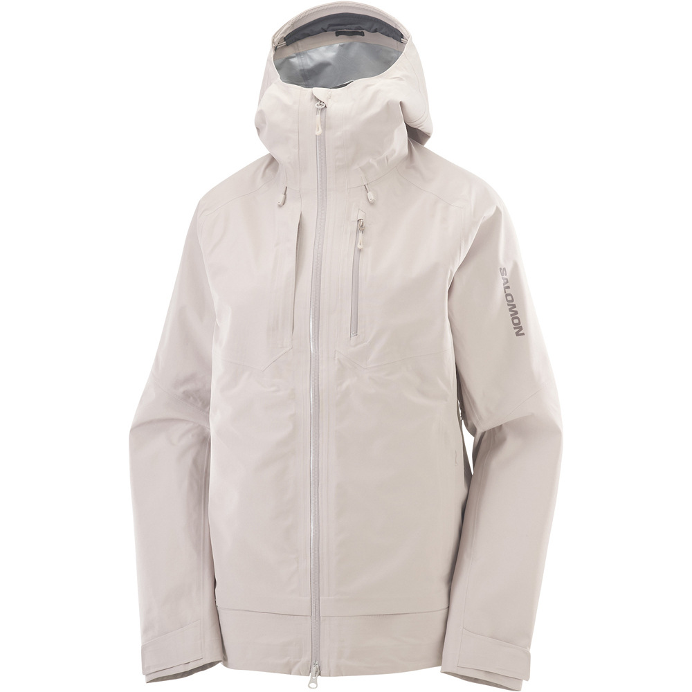 Salomon chaqueta impermeable mujer OUTLINE 3L GTX W vista detalle
