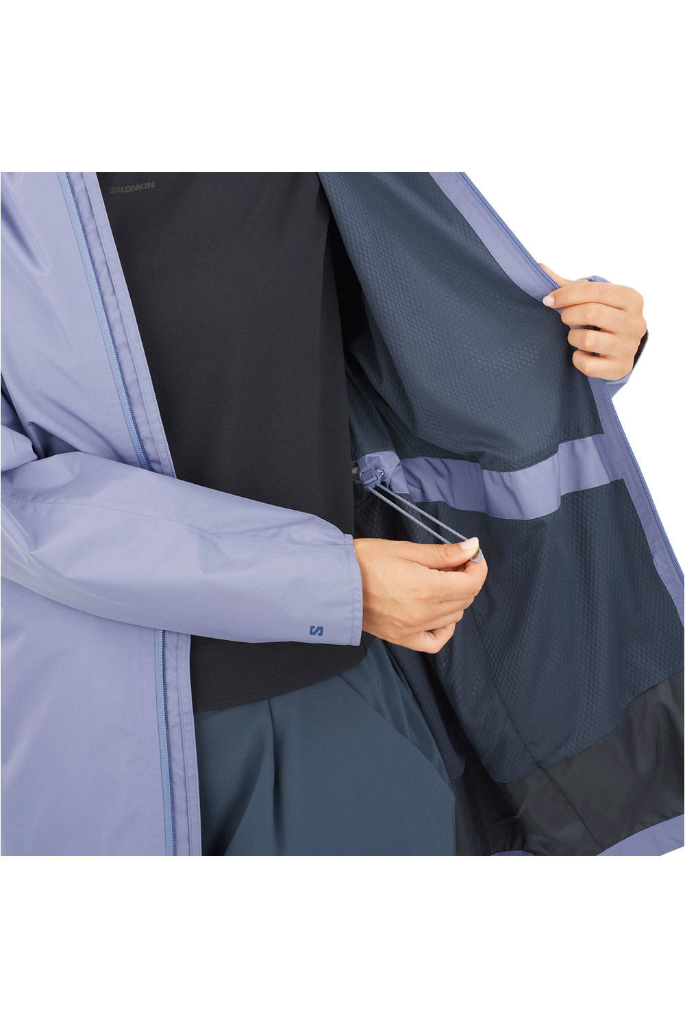 Salomon chaqueta impermeable mujer OUTSCAPE 2L LONG JKT S W 05