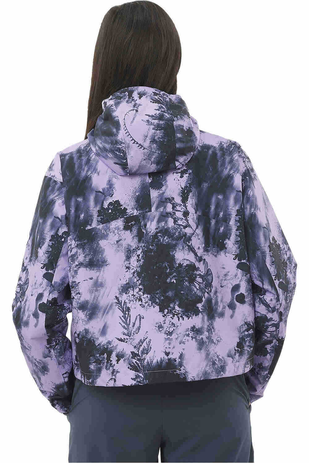 Salomon chaqueta impermeable mujer OUTSCAPE 2L SHORT JKT P W vista trasera