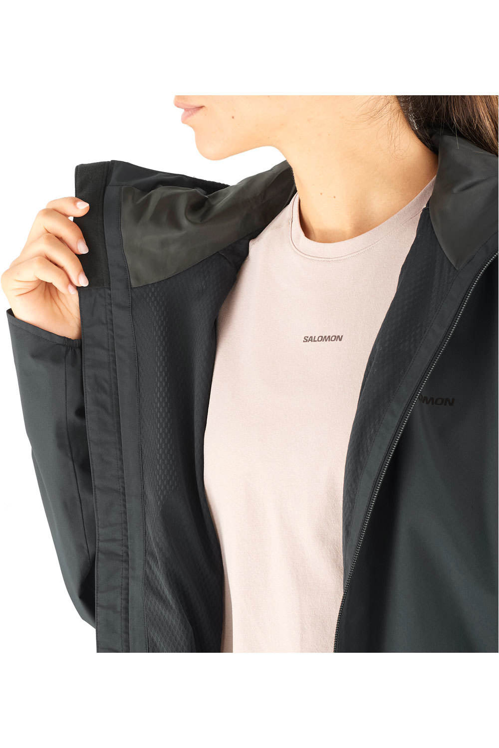 Salomon chaqueta impermeable mujer OUTSCAPE 2L SHORT JKT S W 04