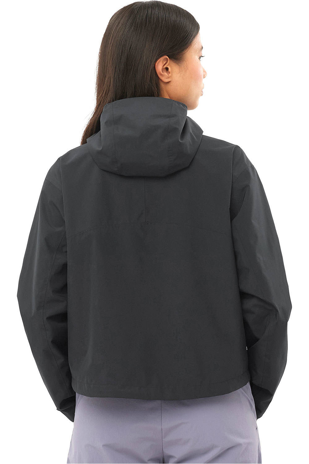 Salomon chaqueta impermeable mujer OUTSCAPE 2L SHORT JKT S W vista trasera