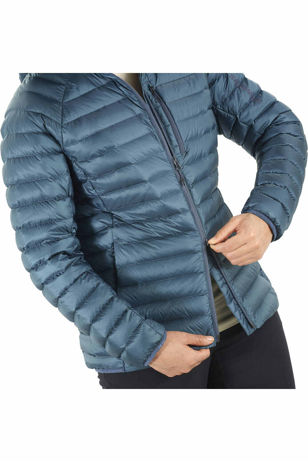 Salomon chaqueta outdoor mujer ELIXIR MICRO DOWN HD W vista detalle