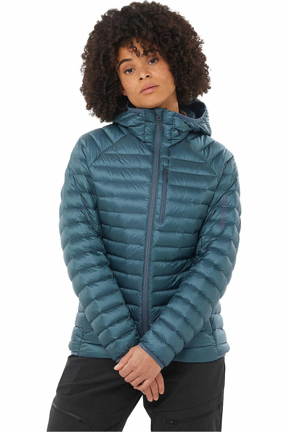 Salomon chaqueta outdoor mujer ELIXIR MICRO DOWN HD W vista frontal