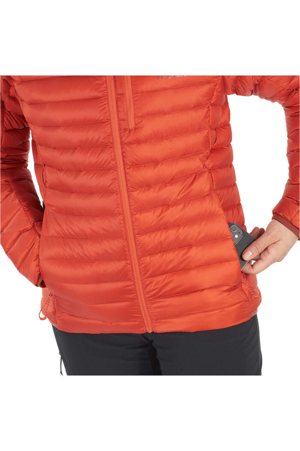 Salomon chaqueta outdoor mujer ELIXIR MICRO DOWN JCKT W vista detalle