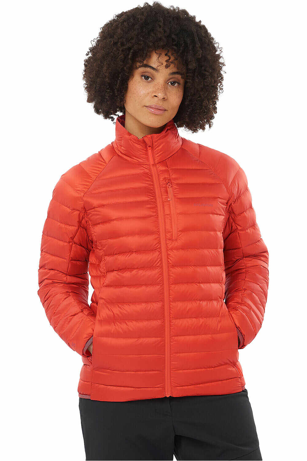 Salomon chaqueta outdoor mujer ELIXIR MICRO DOWN JCKT W vista frontal