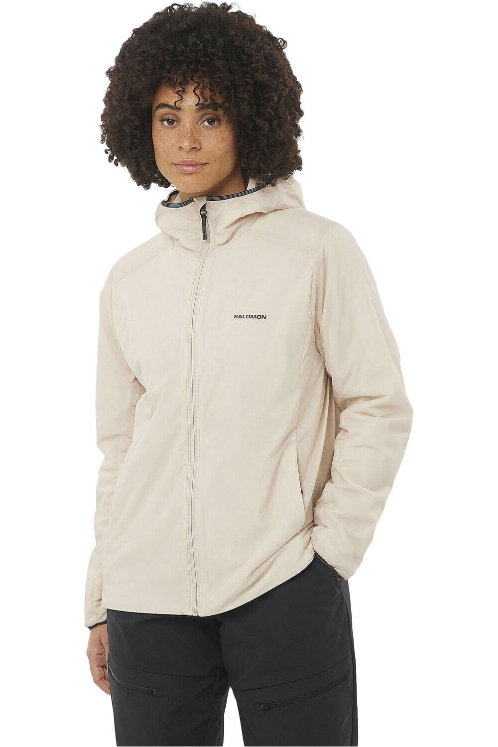 Salomon chaqueta outdoor mujer MOUNTAIN FLEX JCKT HOOD W vista frontal