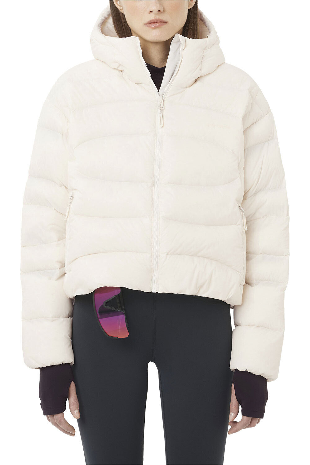 Salomon chaqueta outdoor mujer OUTLINE NOV CROP DOWN W vista frontal