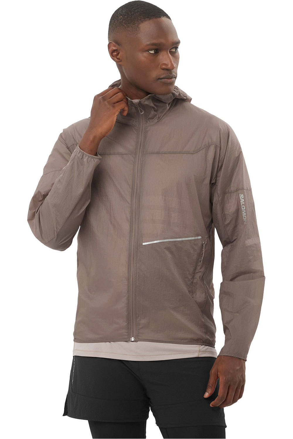 Salomon CHAQUETA RUNNING HOMBRE SENSE AERO WIND JKT M vista frontal