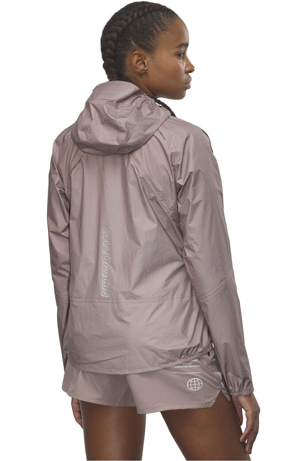 Salomon CHAQUETA RUNNING MUJER BONATTI WP JKT W vista trasera