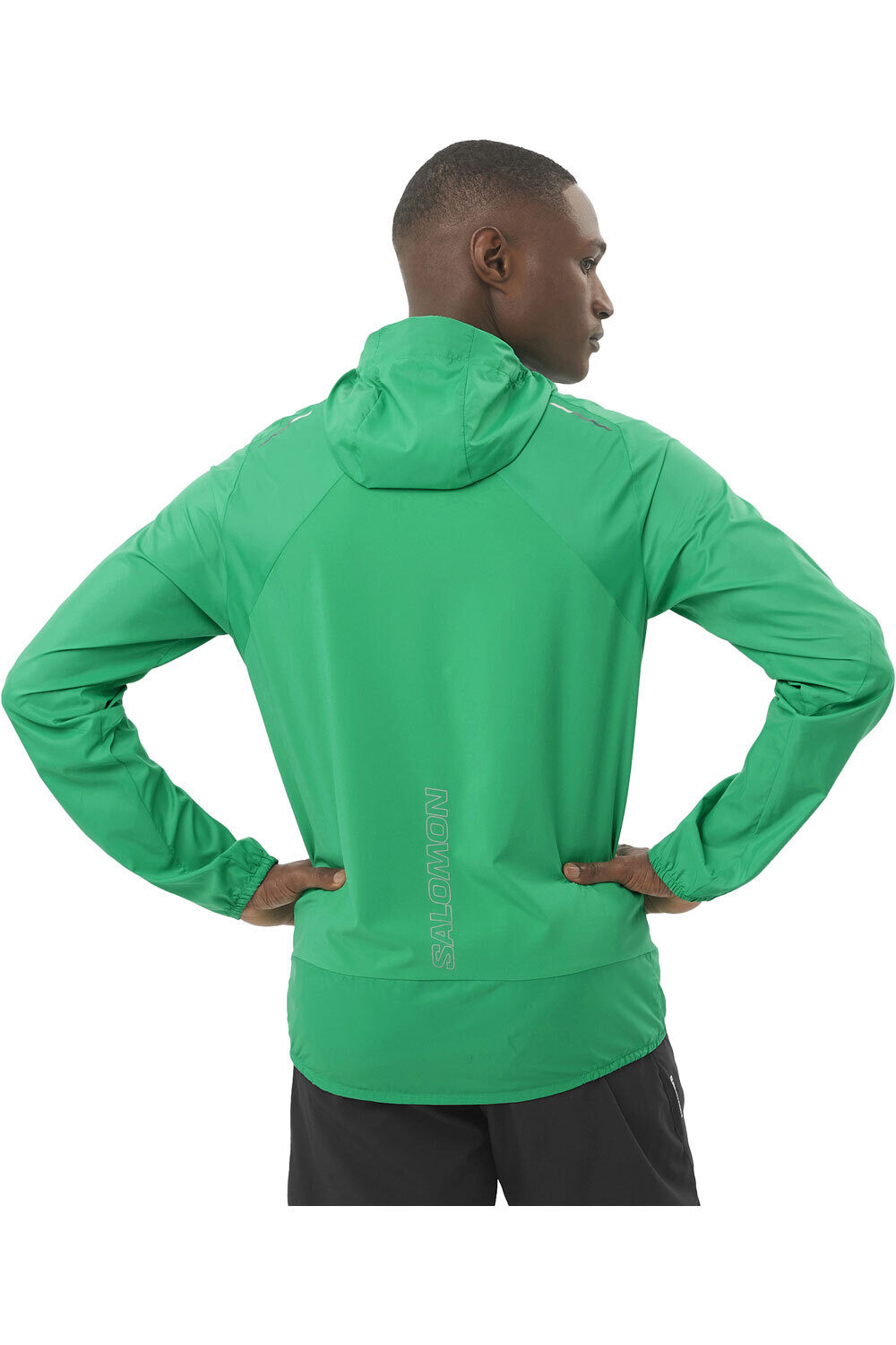 Salomon CHAQUETA TRAIL RUNNING HOMBRE BONATTI CROSS WIND JKT M vista trasera