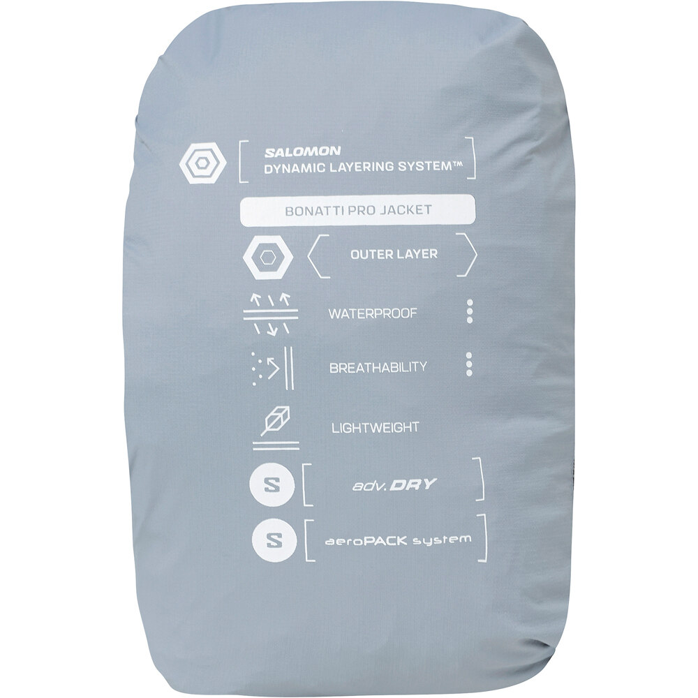 Salomon CHAQUETA TRAIL RUNNING HOMBRE BONATTI PRO JKT M vista detalle