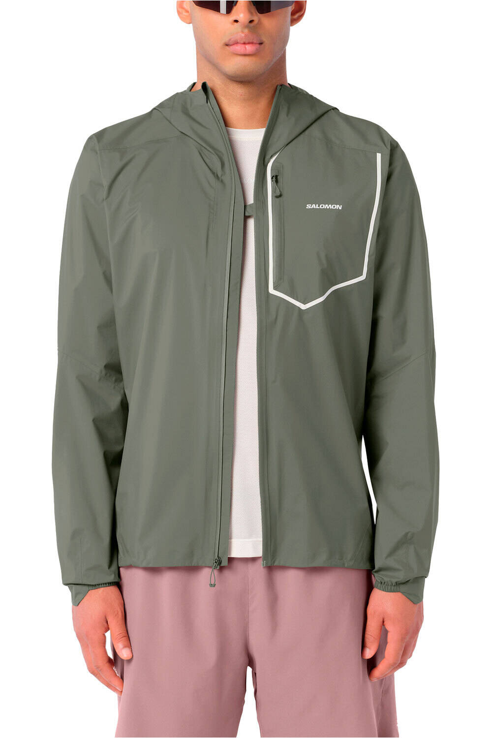 Salomon CHAQUETA TRAIL RUNNING HOMBRE BONATTI PRO JKT M vista frontal