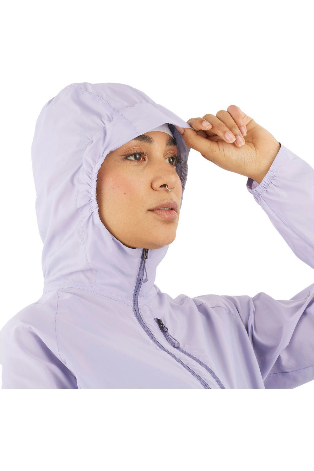 Salomon CHAQUETA TRAIL RUNNING MUJER BONATTI CROSS WIND JKT W vista detalle