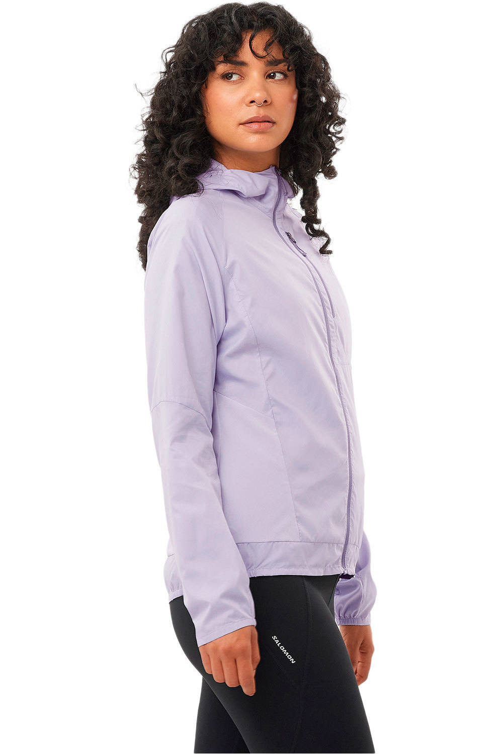 Salomon CHAQUETA TRAIL RUNNING MUJER BONATTI CROSS WIND JKT W vista frontal