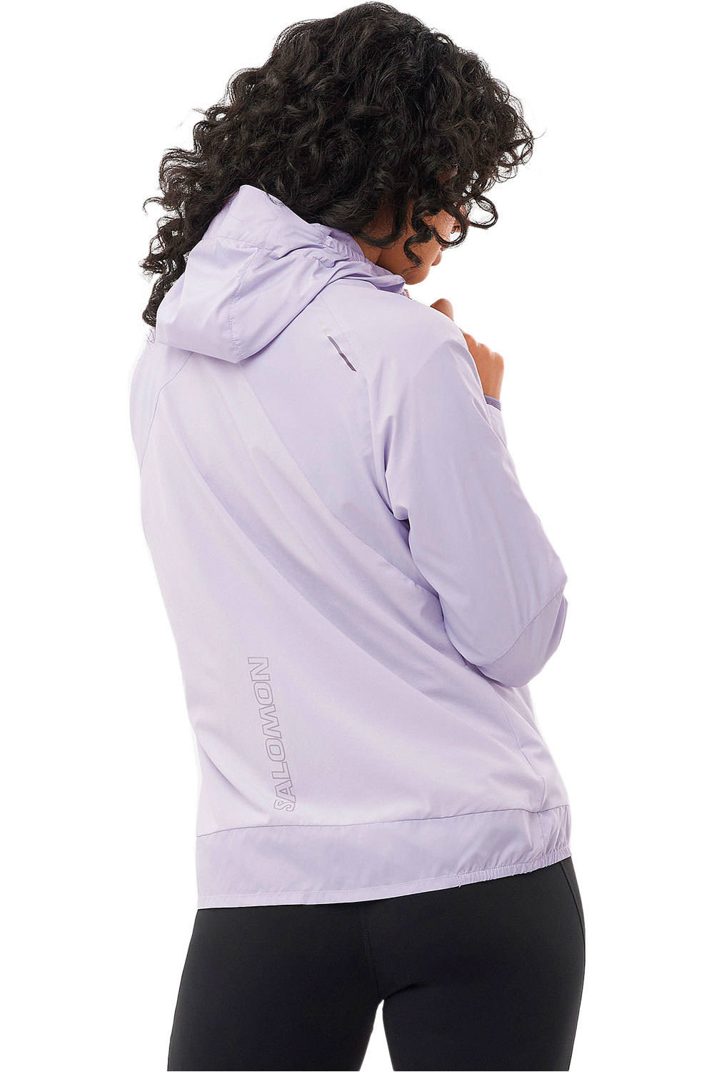 Salomon CHAQUETA TRAIL RUNNING MUJER BONATTI CROSS WIND JKT W vista trasera