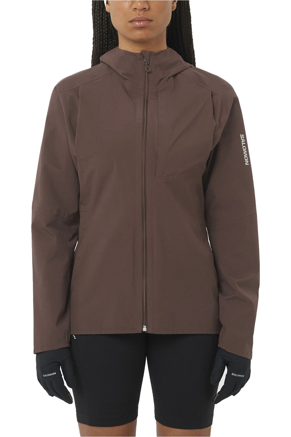 Salomon CHAQUETA TRAIL RUNNING MUJER BONATTI TRAIL JKT W vista frontal