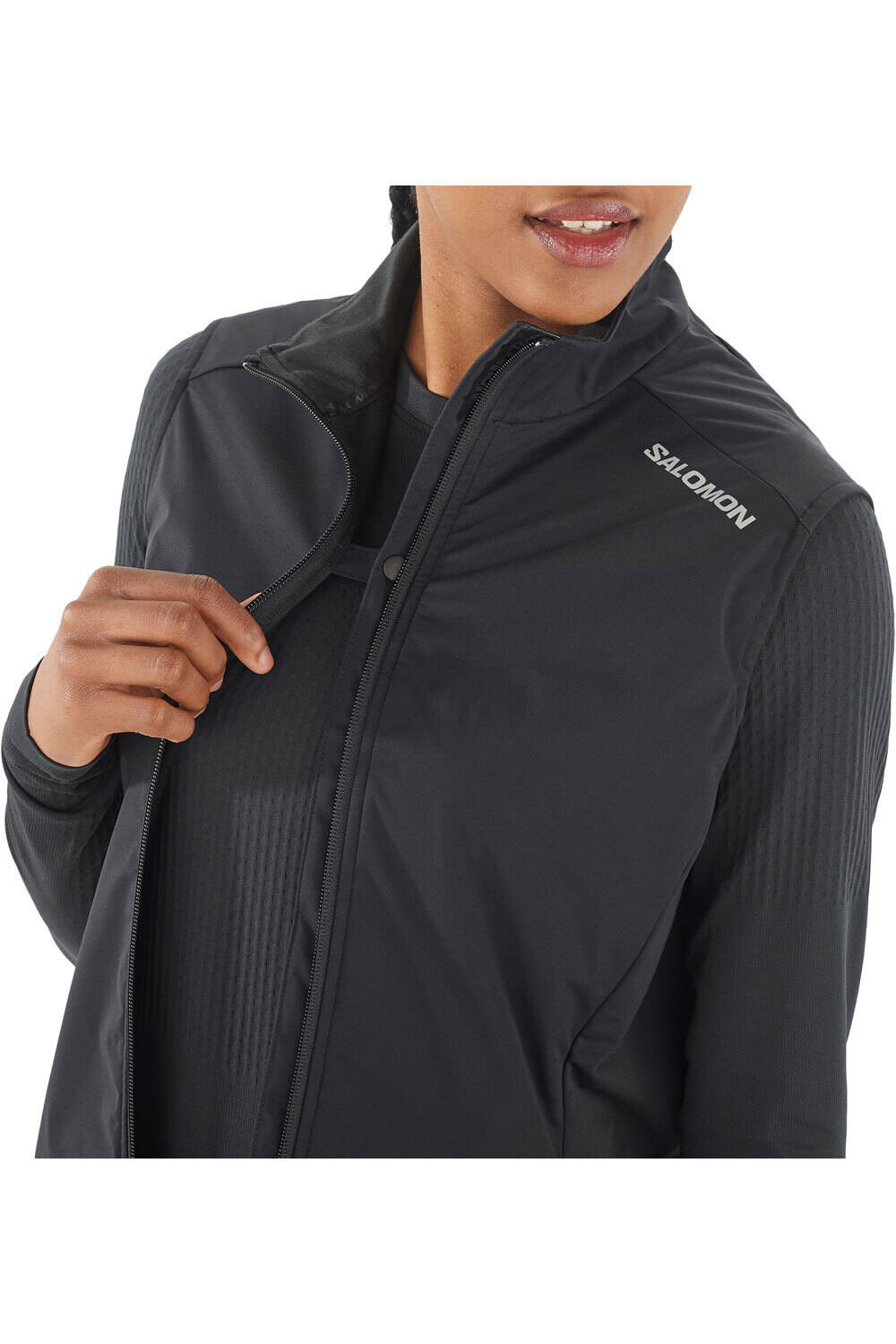 Salomon CHAQUETA TRAIL RUNNING MUJER LIGHT SHELL VEST W vista detalle